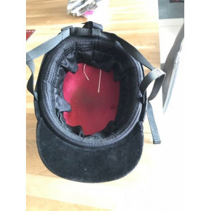 bombe d'équitation velours