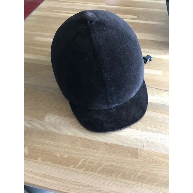 bombe d'équitation velours