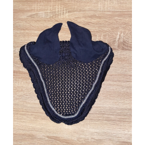 Bonnet bleu marine et argent taille poney
