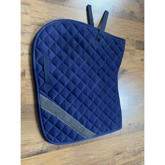 Magnifique tapis CSO à strass bleu marine