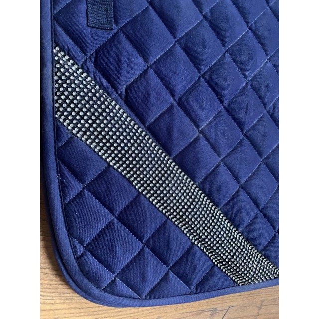 Magnifique tapis CSO à strass bleu marine