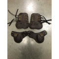Protections cuir havane taille cheval