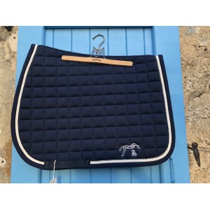 Tapis Pénélope bleu marine avec strass