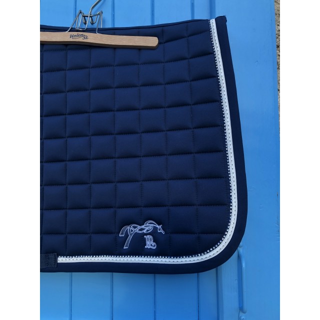 Tapis Pénélope bleu marine avec strass