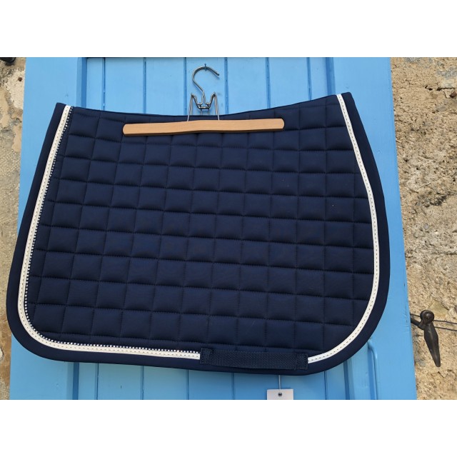 Tapis Pénélope bleu marine avec strass