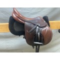 Selle mixte cuir 18 pouces