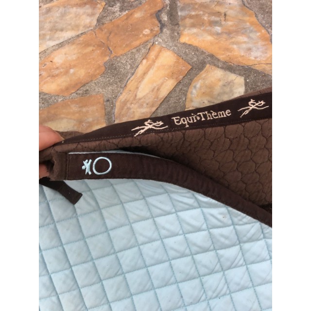 Tapis + amortisseur bleu ciel et marron