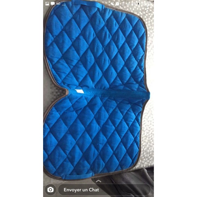 Tapis de selle bleu