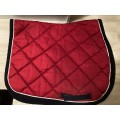 Tapis de selle mixte rouge