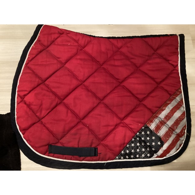 Tapis de selle mixte rouge