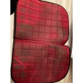Tapis de selle mixte rouge