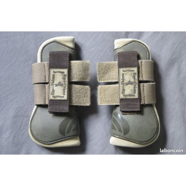 Ensemble guêtre protège boulets marron équithème