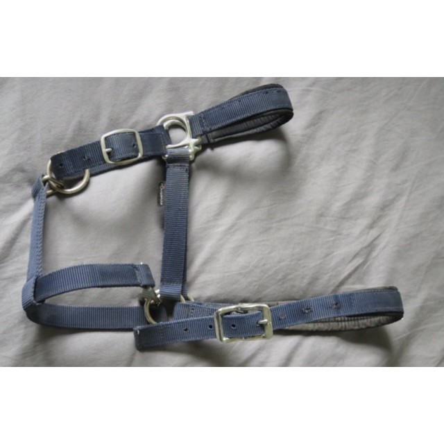 Licol bleu marine taille cheval fouganza