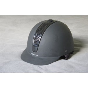 Bombe équitation noir mat taille 53 fouganza