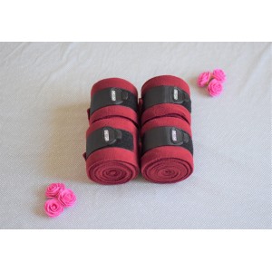 Bandes de polo bordeaux x4