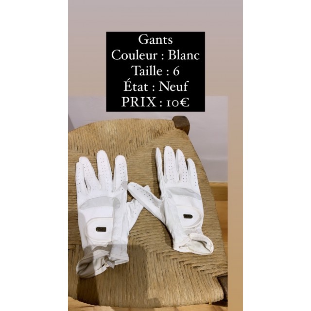 Gants Blanc
