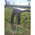 selle cuir fouganza 17,5"