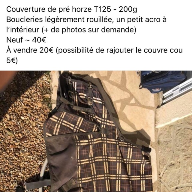 Couverture de pré 200g T125
