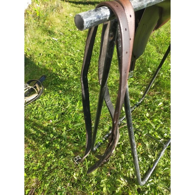 selle cuir fouganza 17,5"