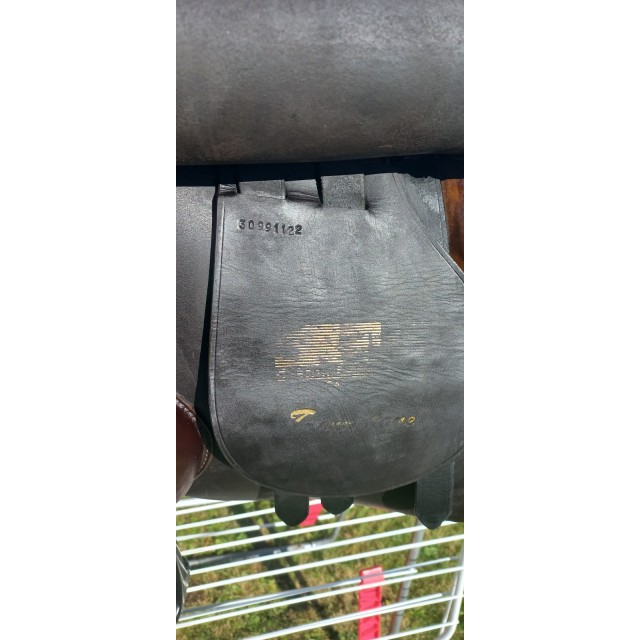 Selle mixte à tendance CSO Seltarn (Stubben) Tramontane 17,5" cuir brun havane