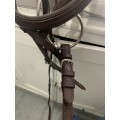 Bridon cuir marron cob