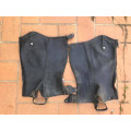 Chaps cuir noir