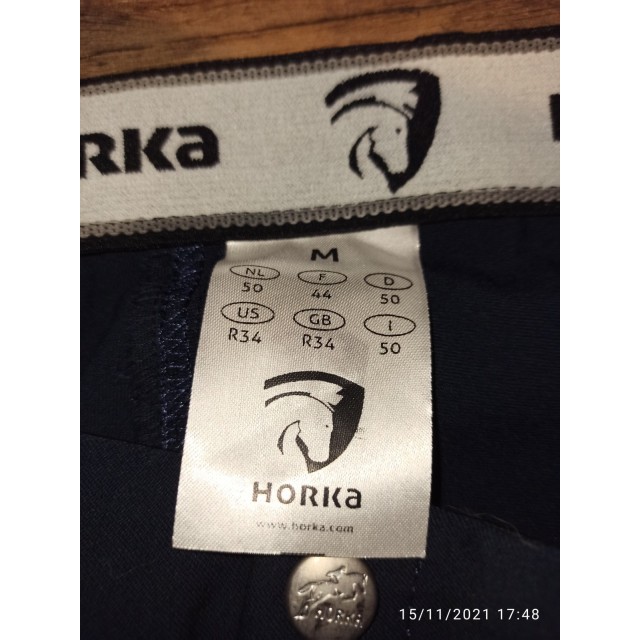 Culotte de cheval bleue marine de marque HORKA.