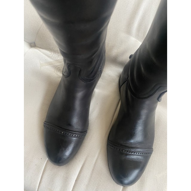 Bottes en cuir noir Joel Albert