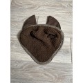 Bonnet marron taille poney
