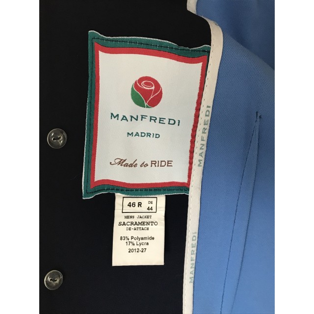 Veste Manfredi bleu marine.