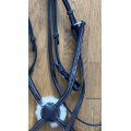 Bridon cuir muserolle croisée
