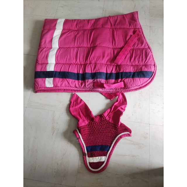 Tapis + bonnet poney/cob/petit cheval