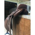 Selle en cuir marron