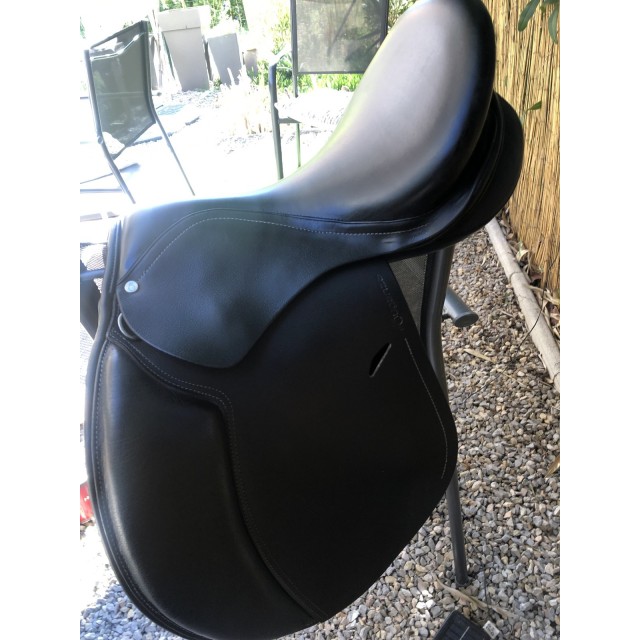 Selle mixte cuir fouganza