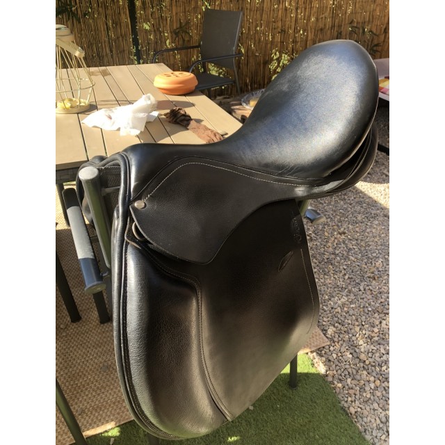 Selle mixte cuir fouganza