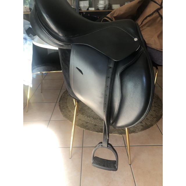 Selle mixte cuir fouganza