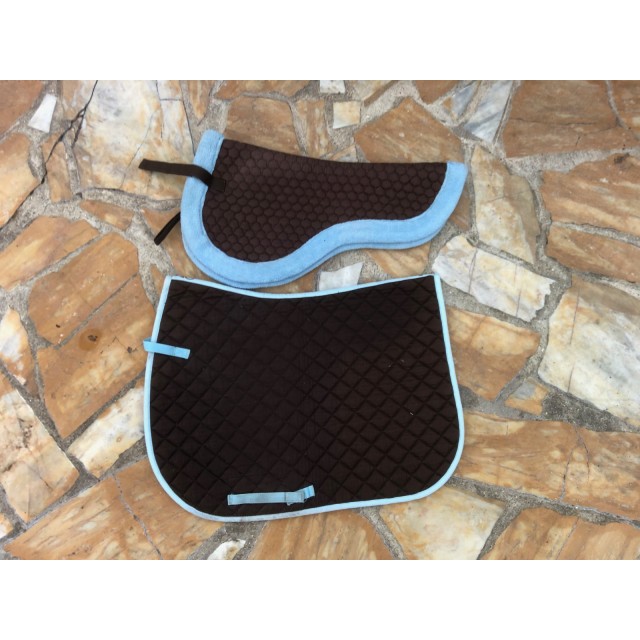 Tapis + amortisseur marron et bleu ciel