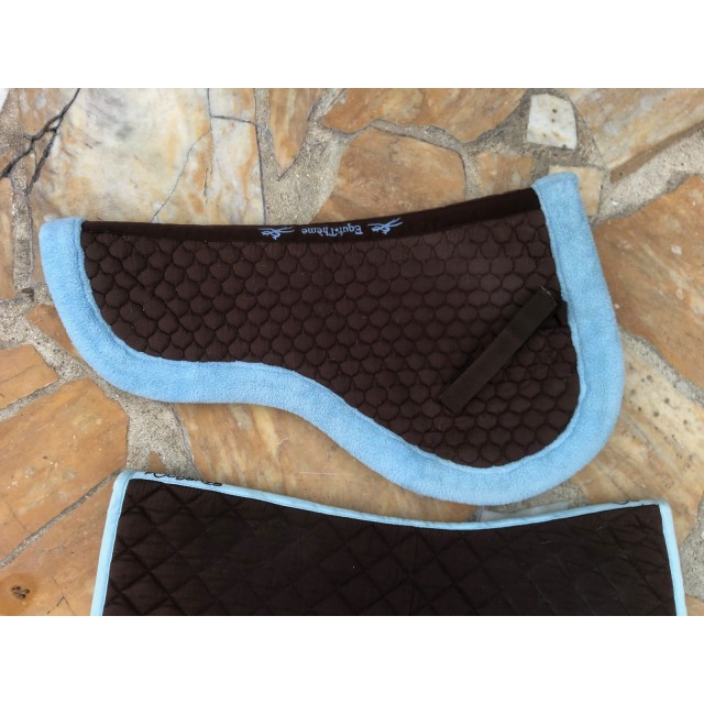 Tapis + amortisseur marron et bleu ciel