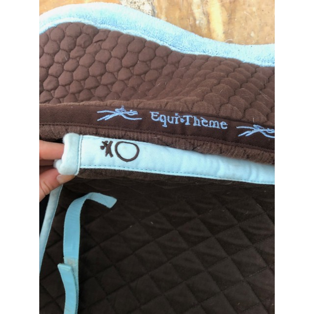 Tapis + amortisseur marron et bleu ciel