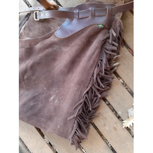 Vend d occasion chaps western a franges en cuir