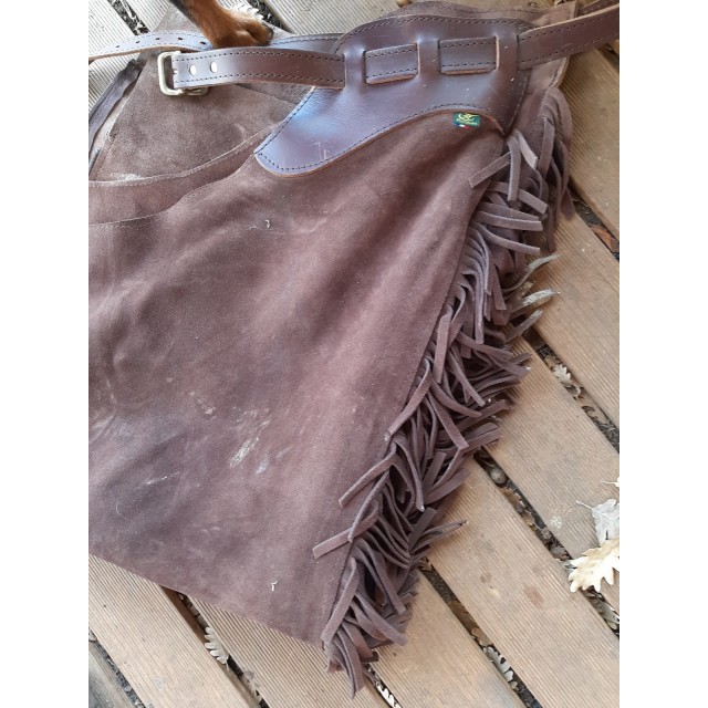 Vend d occasion chaps western a franges en cuir