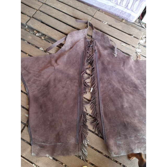 Vend d occasion chaps western a franges en cuir