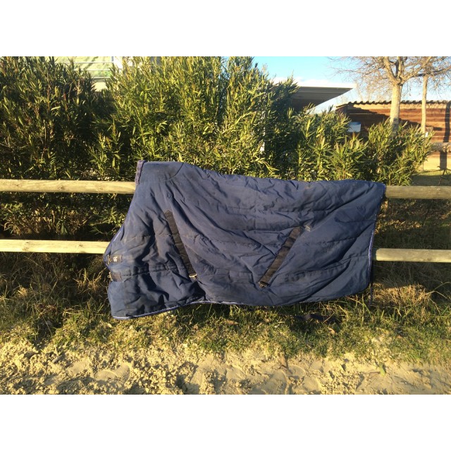 Couverture 400g bleu marine Equit'M 145cm