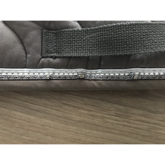 Tapis+bonnet equitheme beige et gris