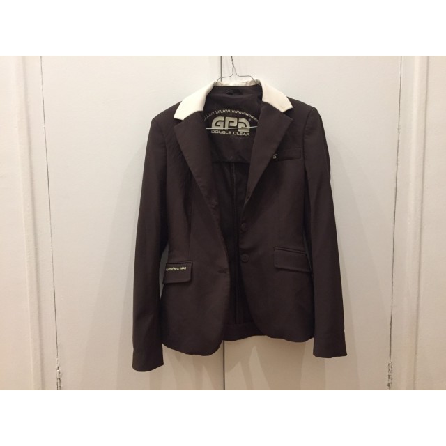 veste GPA marron/col blanc taille 36