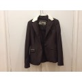 veste GPA marron/col blanc taille 36