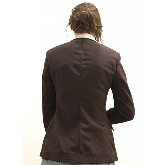 veste GPA marron/col blanc taille 36