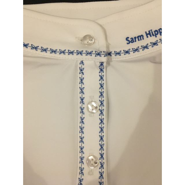 Polo Sarm Hippique blanc et bleu