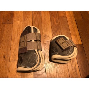 guêtre+protège boulet fouganza marron taille poney