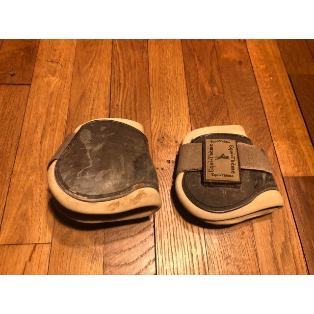 guêtre+protège boulet fouganza marron taille poney